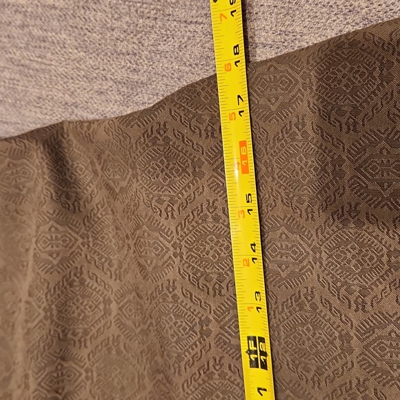 Elie Tahari Brown Print Fitted Zip Back Shift Dress Cap Sleeve SZ 6 - Picture 12 of 13